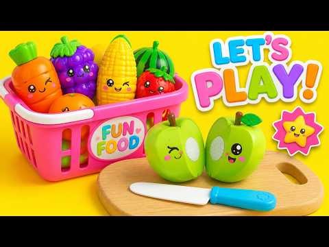 Cuttable Toy Fruits & Vegetables | Colorful Play Food Toys
