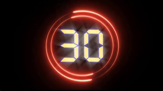 Timer 30 seconds - Yellow digit