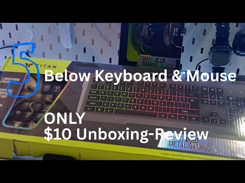 Five Below Titan Keyboard and Mouse - Unboxing