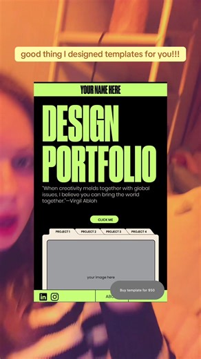 Designers, have you made your portfolio/resume yet?? Use my templates if you want to ensure success 💻💻 check out my linktree!! #designstudent #graphicdesign #portfolio #resumetips #designjobs