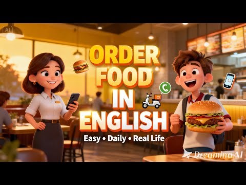 🍔 Ordering Food Delivery | English Speaking Practice for Beginners | English EveryDay – Season 2 EP8