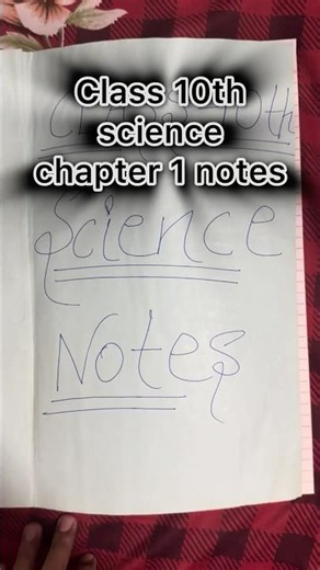 📚 Class 10 Science | Chapter 1 Notes | Chemical reactions & equations