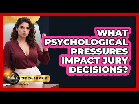 What Psychological Pressures Impact Jury Decisions? - Courtroom Chronicles