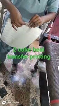 2 color heat transfer printing