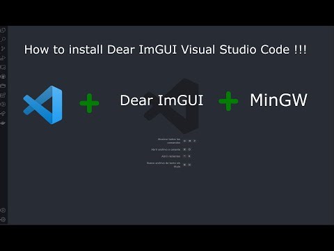 How to install Dear ImGUI on Visual Studio Code + MinGW + DirectX9!!!
