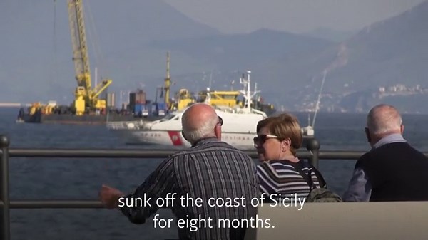 Salvage operation on sunken Bayesian superyacht begins off coast of Sicily