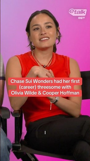 Chase Sui Wonders had her first (career) threesome with Olivia Wilde & Cooper Hoffman