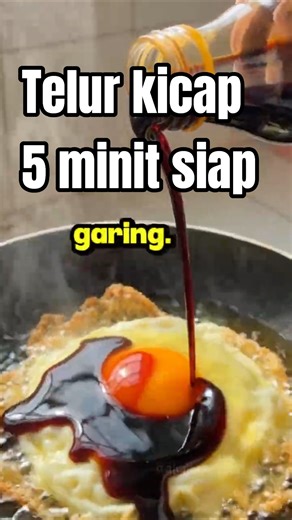 Masak Cepat 2 Bahan | Telur Kicap Simple & Sedap (Siap Dalam 5 Minit) 🍳🔥