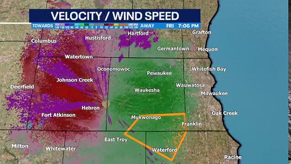 A Severe Thunderstorm Warning has been issued for Waukesha County! Stay inside until this storm passes! www.fox6now.com/weather | FOX6 Weather