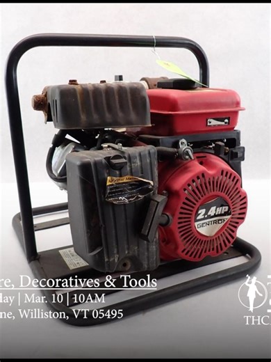 🛠️🚛 (1716) TRAILER, FURNITURE, DECORATIVES & TOOLS – ONLINE AUCTION 🚛🛠️ 530 Lots | Williston, VT This Multi-Category Equipment, Trailer, Tools & Collectibles Auction features over 530 lots of contractor-grade tools, power equipment, machinery, antiques, collectibles, and quality household furnishings — all selling to the highest bidders. Whether you're a contractor, dealer, collector, flipper, or homeowner, this auction offers strong value across multiple categories in one consolidated event