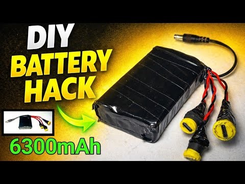 How to Make a 12V Battery Pack at Home 🔋 | 1S 2S 3S Series Connection & Type-C Charging