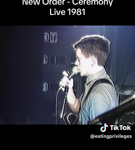 New Order - Ceremony Live at CoManCHE Student Union, Manchester 1981 #neworder #peterhook #rock #postpunk #fyp
