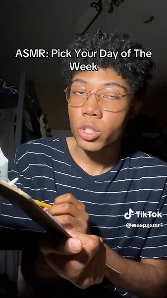 ASMR Pick Your Day of The Week Roleplay