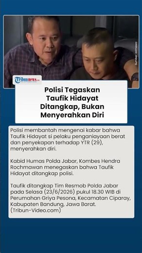 West Java Regional Police Confirm Taufik Hidayat Was Arrested, Did Not Turn Himself In
