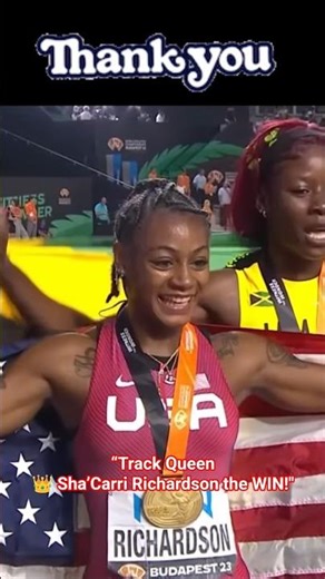 “Track Queen 👑 Sha’Carri Richardson SNAPS for the WIN!”#usa #sportsreels #sports #viral