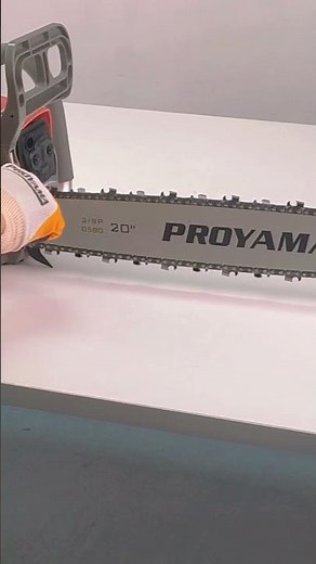 Crucial steps in installing a chainsaw chain.