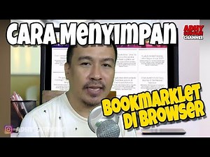 Cara Menyimpan Bookmarklet Di Browser