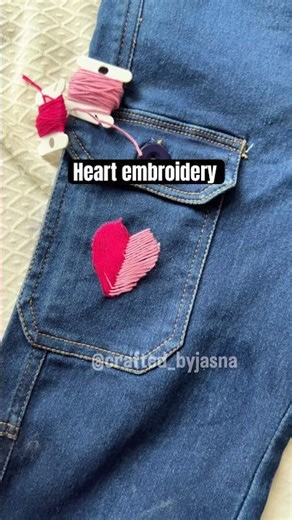 Pink & Red Heart Embroidery | Aesthetic Clothing Edit