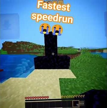 fastest world record ☠️☠️ #minecraft