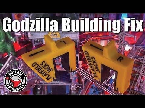 Godzilla Premium Pinball Machine Building Fix with Playfield Jacks