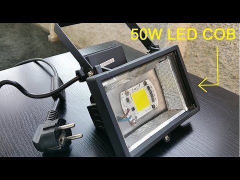 How to Convert a Halogen Floodlight with an LED Chip