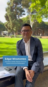 Get to know Edgar Miramontes, Executive and Artistic Director of UCLA's Center for the Art of Performance, and his creative vision for the 2024-2025 season. A proud UCLA alumnus and a leader in the arts, Edgar brings a passion for diversity and a commitment to showcasing groundbreaking performances. Learn more about the exciting lineup for CAP UCLA's 2024-2025: https://cap.ucla.edu. UCLA Arts. | UCLA