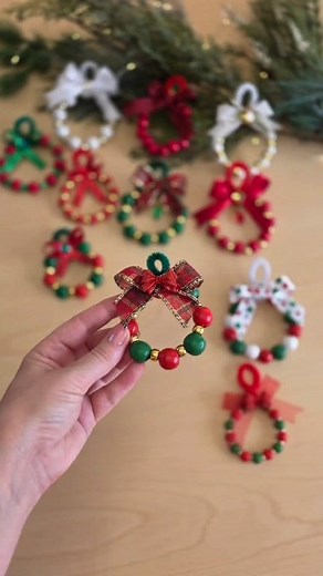 11K views · 66 reactions | Mini Christmas Wreaths DIY These tiny...