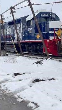 CSX M364 Tied At Frontier Along With CN Turbine Train With CREX Leading