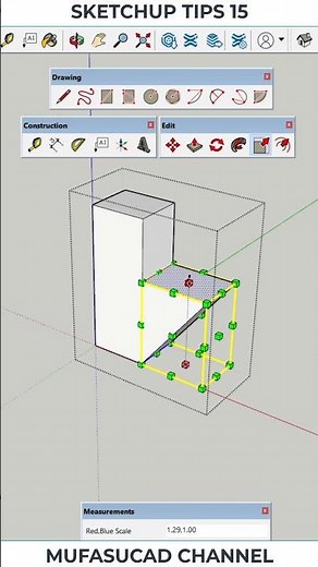Sketchup Tips 15 Scale Specific Region #shorts