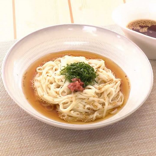 さっぱり！ 梅の冷製稲庭うどんのレシピ動画・作り方 | デリッシュキッチン