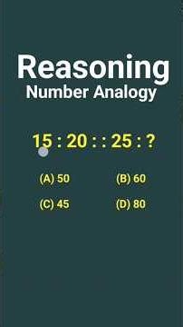 Analogy Reasoning Tricks | Reasoning Analogy | Number Analogy | Analogy Questions