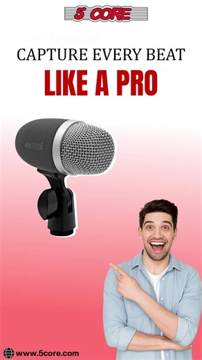 Upgrade Your Sound with 5 Core Condenser XLR Mic