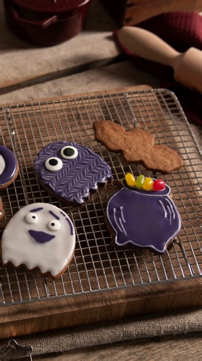 Because nothing says spooky season like homemade Halloween cookies 👻🎃 Tag someone you want to make these with 👇 Shop the Cookie Cutters: https://tinyurl.com/58aey7xm | ProCook