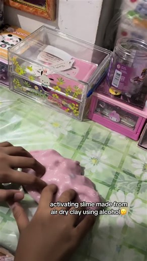 Air Dry Clay Slime Tutorial: How to Activate with Alcohol