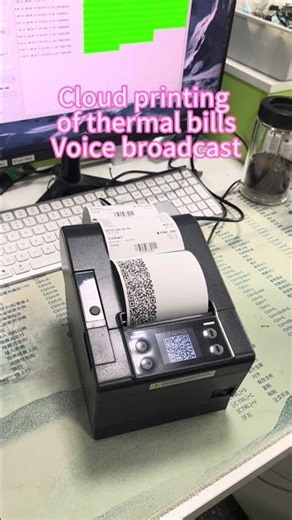 Cloud printing of thermal bills Voice broadcast #thermal #kiosk #smallbusiness #printer #bill