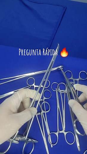 ¿Cuál es el nombre y función de las pinzas quirúrgicas?