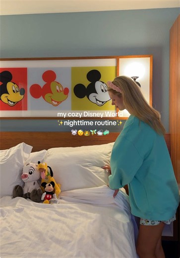 My cozy Disney night routine after a park day✨😴🐭🛁🧚 is there a better feeling than saying goodnight to Disney World?🥹 #disneystyle #disneyoutfits #disneyparks #disneynightroutine #disneyworld @Disney @Disney Music @Disney @Disney Parks @Disney Studios @Disney Style @Disney Store @medicube global @ErborianUSA @La Roche-Posay