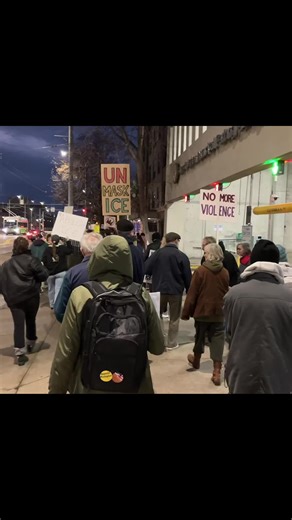 More coverage: Demonstrators listen to a speaker during the Dayton to Minneapolis Stop ICE Terror protest in Courthouse Square in Dayton on Thursday, Jan. 8. The protest was organized by a local chapter of the Party for Socialism and Liberation.