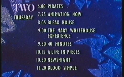 【广播电视】【英国】英国广播公司(BBC2) 闭台(1991.01.02)