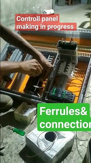 Control panel making #electrical #control #panel #logic #wiring #connection #programming #skills