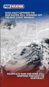 Satellite Loop Shows Mesmerizing Nor'easter Swirling Off East Coast