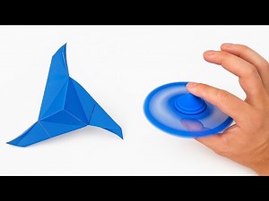 Create a Paper Fidget Spinner Origami | No Glue