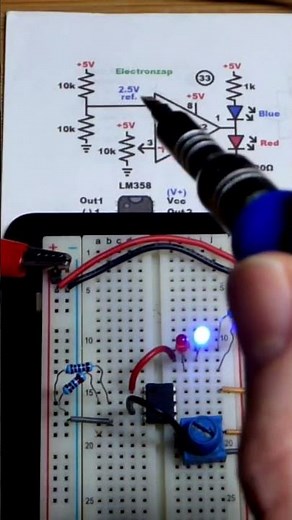 Non Inverting Comparator Op Amp Circuit #schematics #circuitdesign #operationalamplifier