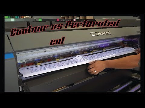 Difference between a Contour cut and a Perforated cut.