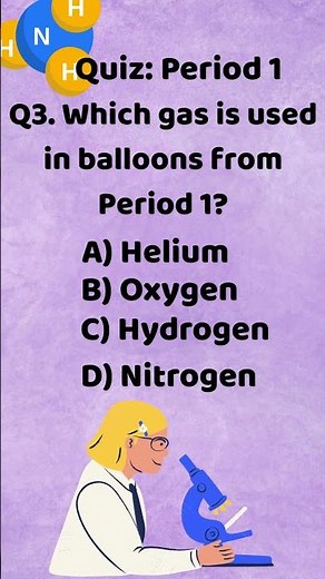 "Can You Answer These Periodic Table Questions? 🧠🧪 | Period 1 Quiz for Kids!"