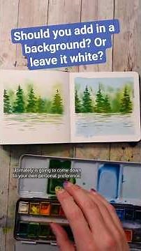 Should you leave it white or add a background? How does it change the painting so much?