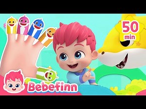 BEST Good Morning Baby Shark and Dinosaurs! ㅣBebefinn Song CompilationㅣNursery Rhymes for Kids