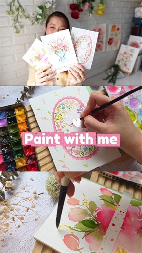 New Class! Paint Mother's Day Cards on Skillshare. #watercolor