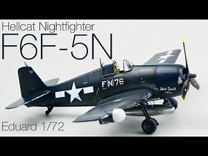 Grumman F6F-5N Hellcat Nightfighter 1/72 Eduard 7434 Model Build | RWO Models