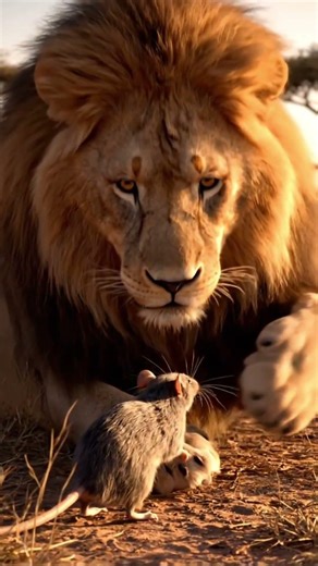 Lion vs Rat #viral #trending #funny #comedy #lion #rat #forest